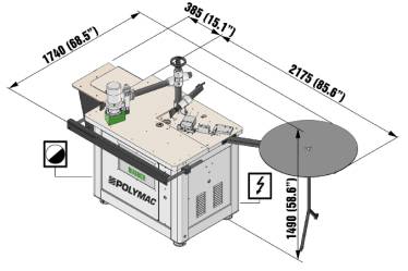 Полуавтоматический станок для установки Т-образной резиновой кромки ARTECH RUBBER